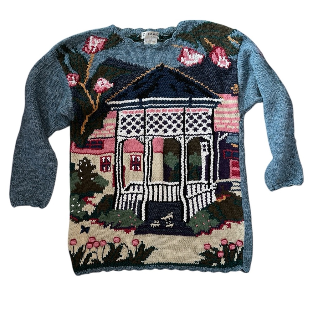 CLIMAX By Sacha Vintage Cotton Knit Sweater